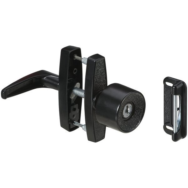Black Black Zinc Keyed Universal Knob Latch, National Hardware, Mfr#: N178-806